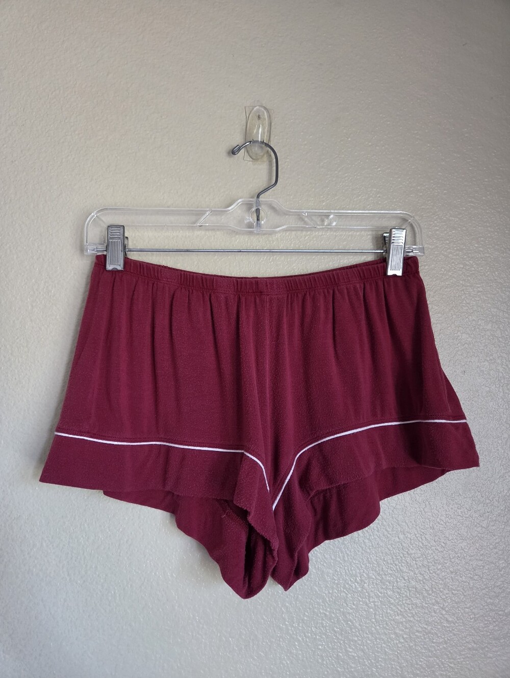 eberjey gisele tencel modal relaxed short PJ set bordeaux size S - Picture 8 of 9